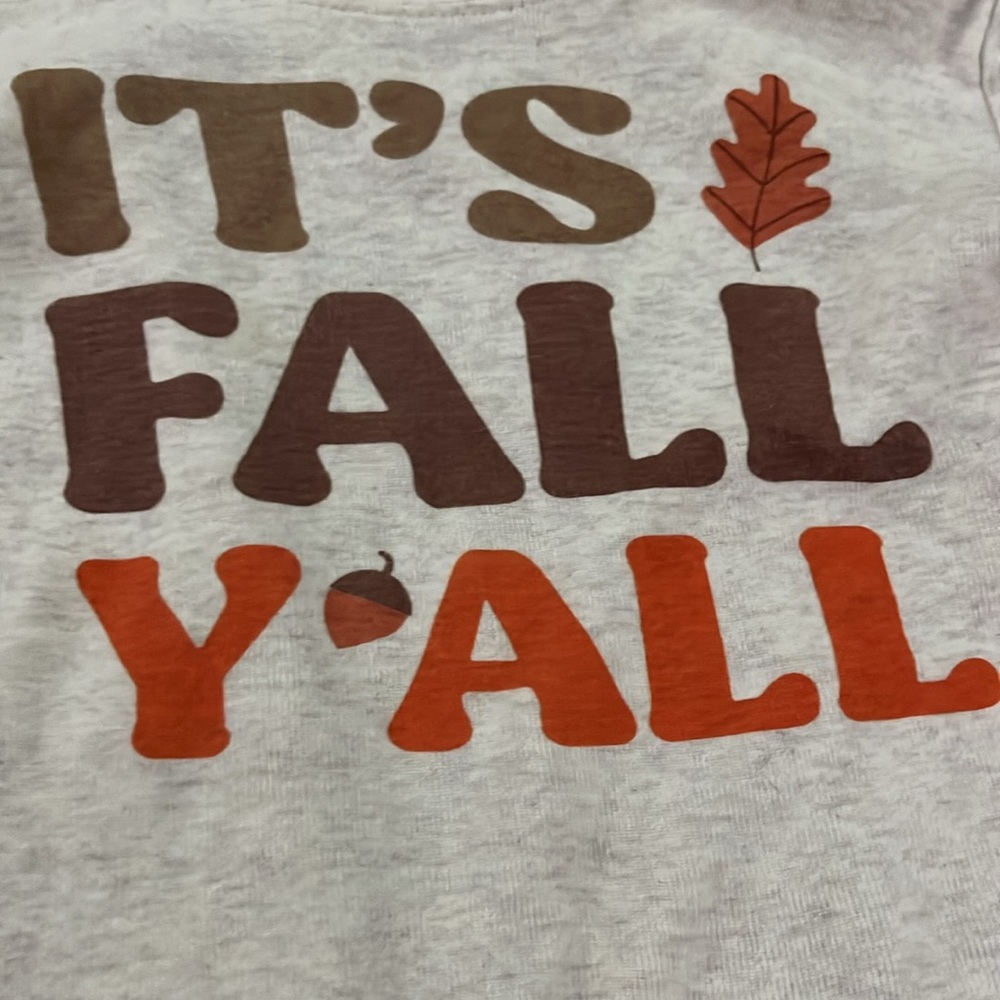 Kids Fall Pajama Set - Cream and Brown - Picture 4 of 16